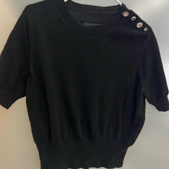 Marc Jacob’s Jewel Button Crop Sweater Size L - Picture 4 of 7